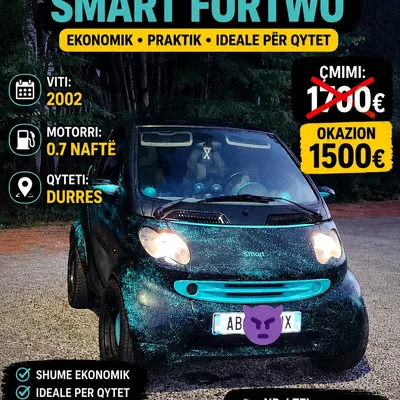 Smart Fortwo 2002 në shitje